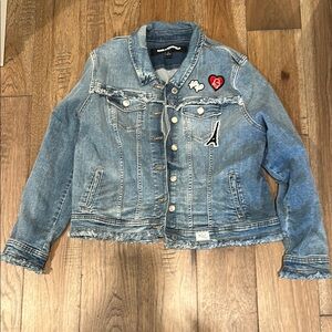 Denim Jacket with Patches